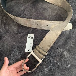 Sandy Duftler Tan Camo Belt - Brand New